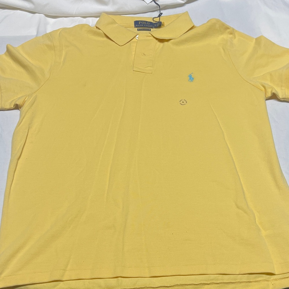 Polo by Ralph Lauren Men's Yellow Polo Shirt